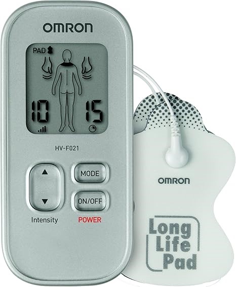 OMRON HV-F021 Electronic Nerve Stimulator. NB: Has Been Used, Untested, Box