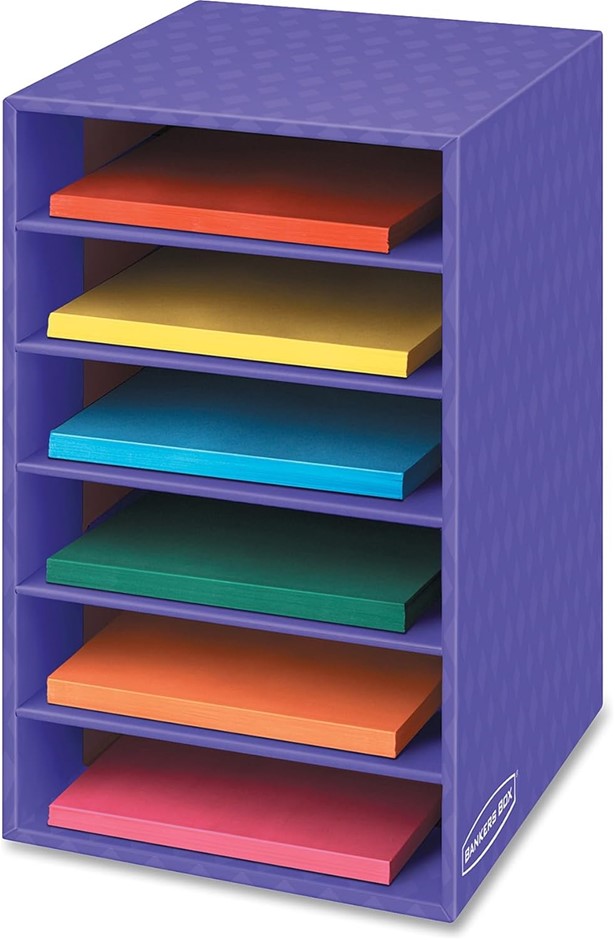 BANKERS BOX Classroom 6 Shelf Organizer 18" H x 12" W x 13 1/4" D (3381201)