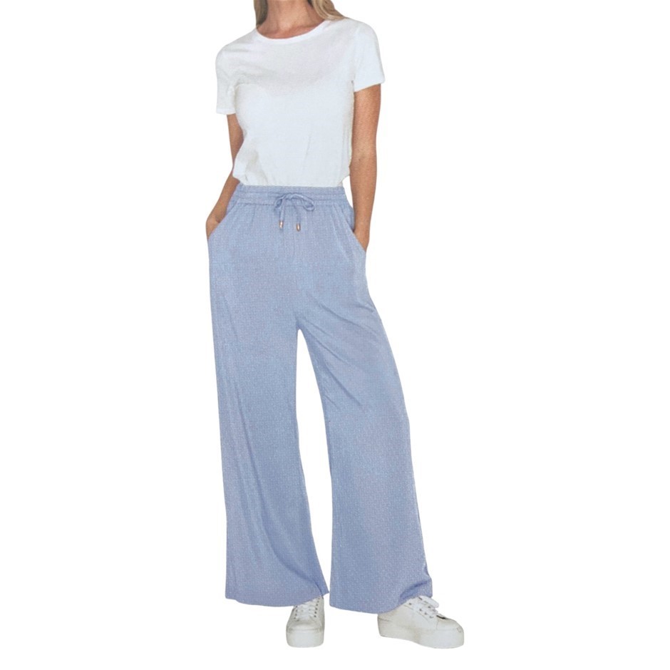 ADVENT Women's Ava Palazzo Lounge Pants, Size XL, Soft Blue. Buyers Note -