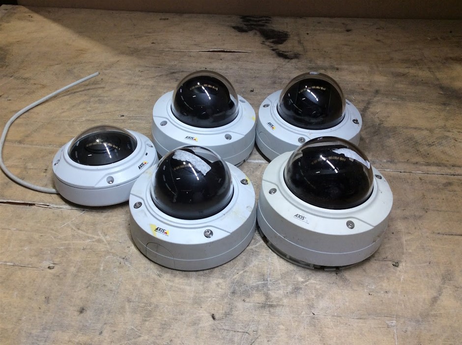 AXIS Mix Model Dome Network Cameras (Lot of 5) AXIS Mix Model Dome