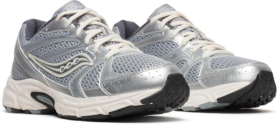 SAUCONY Women's Ride Milennium Sneaker, US 10, Silver/Cream