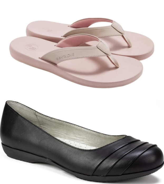 BUNDLE: BODY GLOVE Women's Comfort Flip Flops, Size US9, Pink. X CLIFFS By