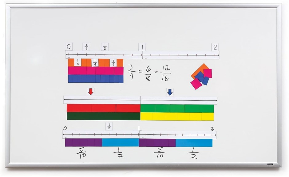 Didax Educational Resources Magnetic Fraction# Line Set.