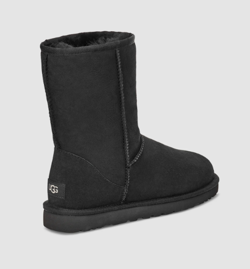 Ozwear Ugg Men's Classic Short Ugg Boot, Black, AU 8/US 9