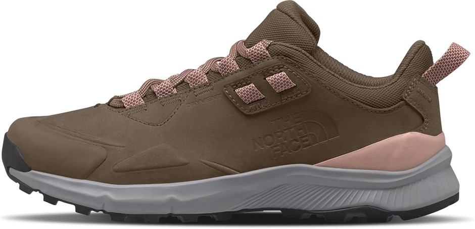 THE NORTH FACE Women's Cragstone Leather WP Shoes, Bipartisan Brown/Meld Gr