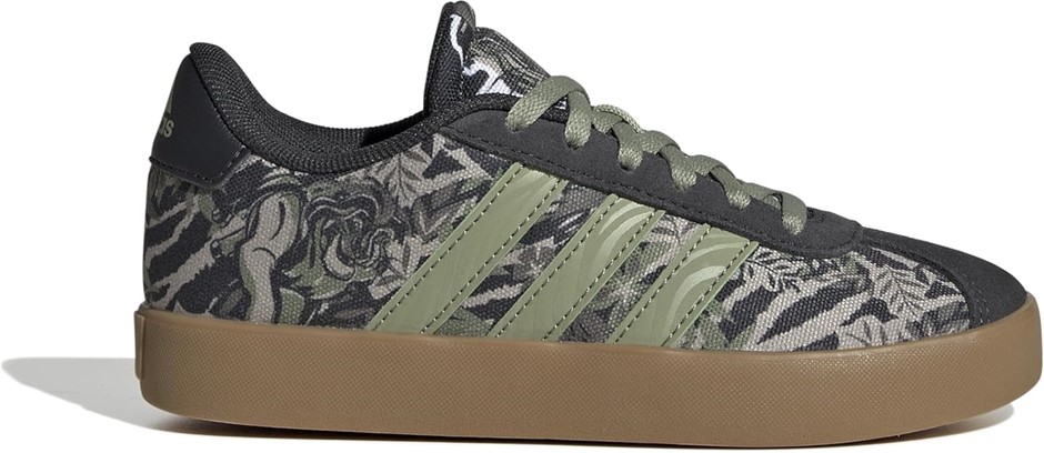 adidas Sportswear VL Court Lion King Kids' Shoes, Wonder Beige/Tent Green/C