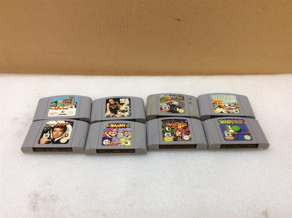 Nintendo 64 Game Cartridge Bundle (Lot of 8)