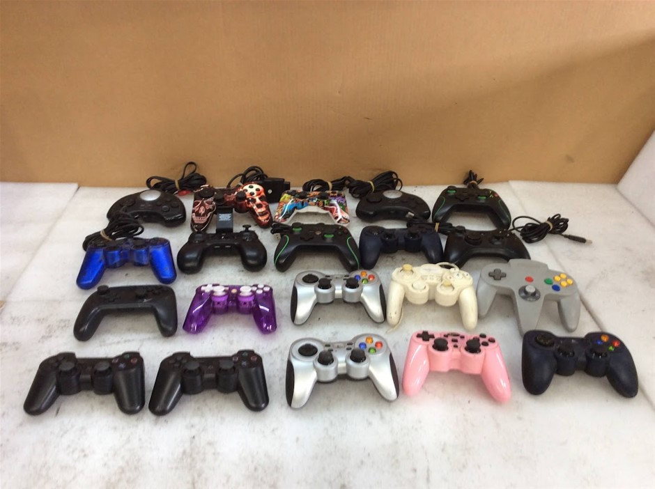 Assorted Game Console Controllers From Various Brands (Lot of 20)