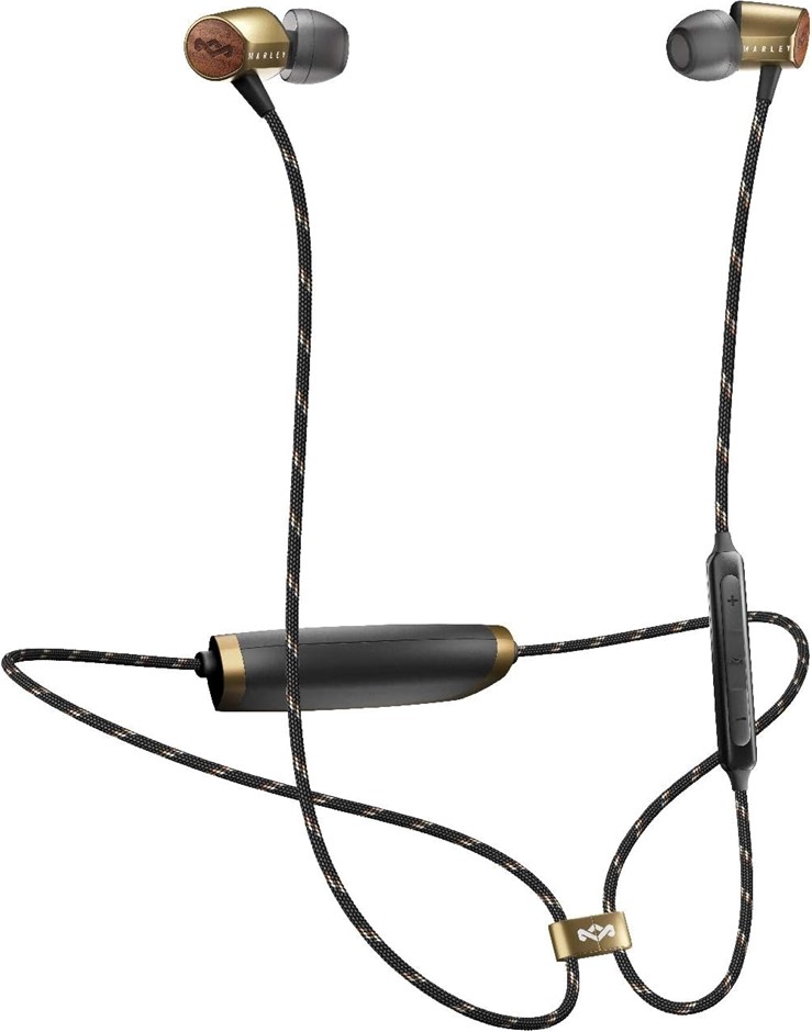 House of Marley Uplift 2 Wireless Bluetooth Earphones, Brass.