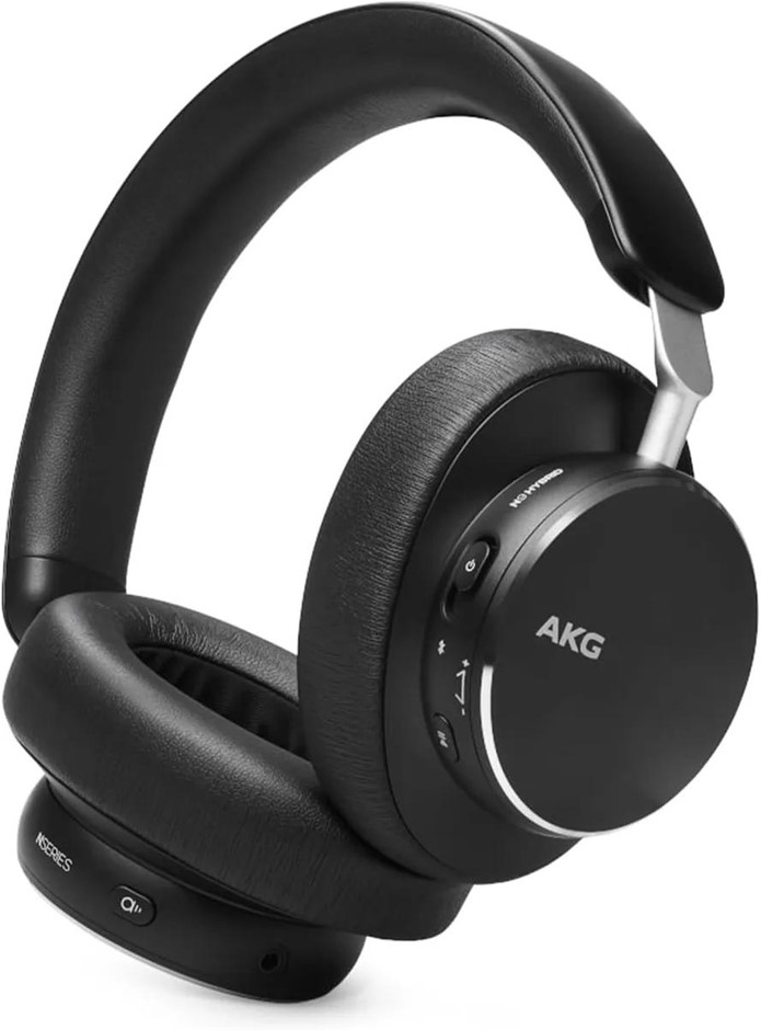 AKG N9 Hybrid Noise Cancelling Over-Ear Headphone, Black.