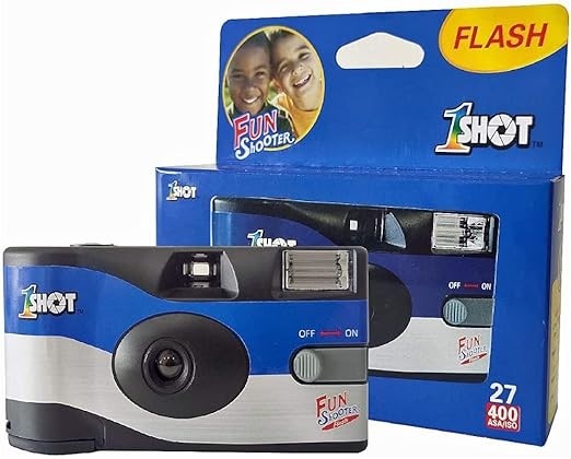2 x ONE SHOT Disposable Camera with Flash.