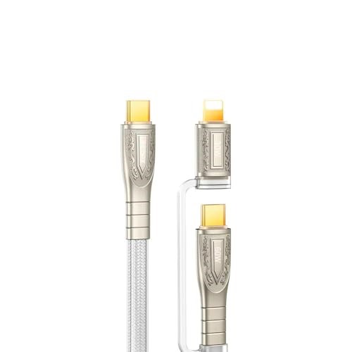 5 x REMAX RC-C165 C-C+L Prime Series 60W 2-in-1 Fast Charging Data Cable, S