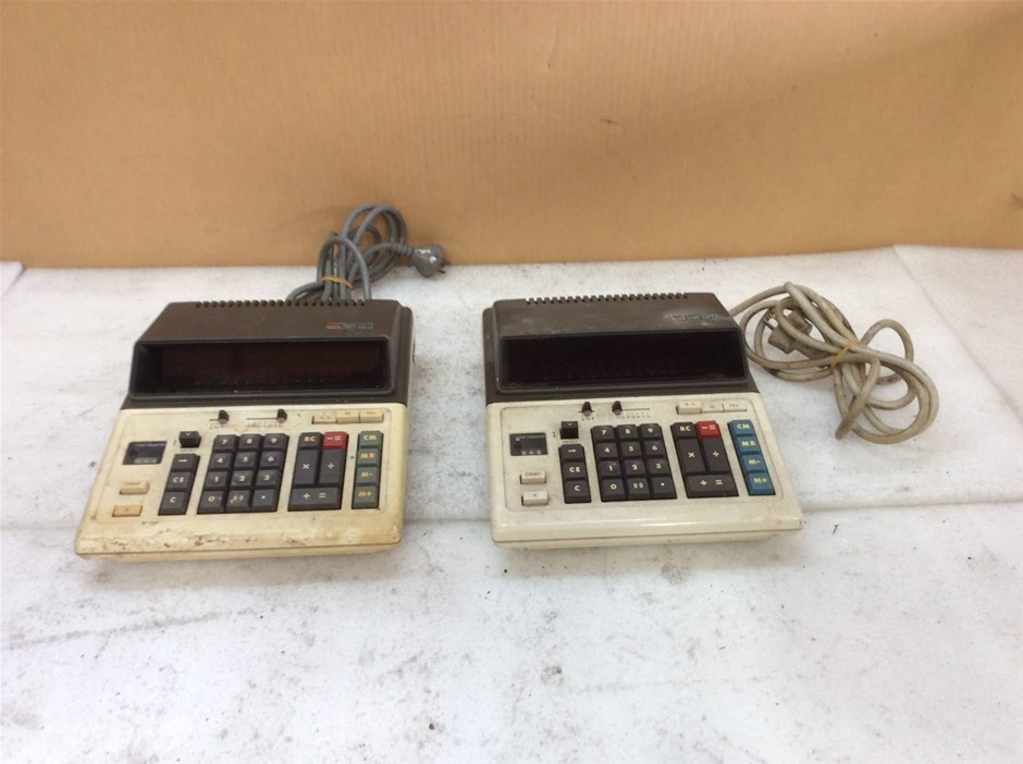 Sharp CS-228V Electronic Calculator (Lot of 2)