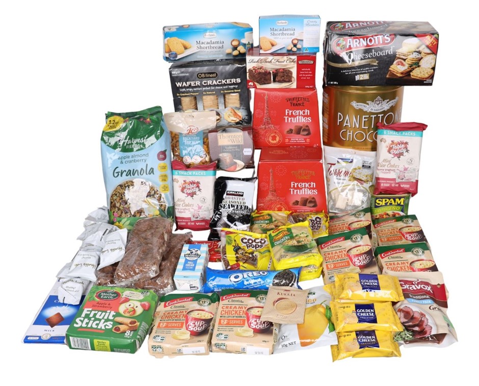 Assorted Food Grocery Products, Incl: ARNOTT'S, HARVEST FIELDS & More. N.B: