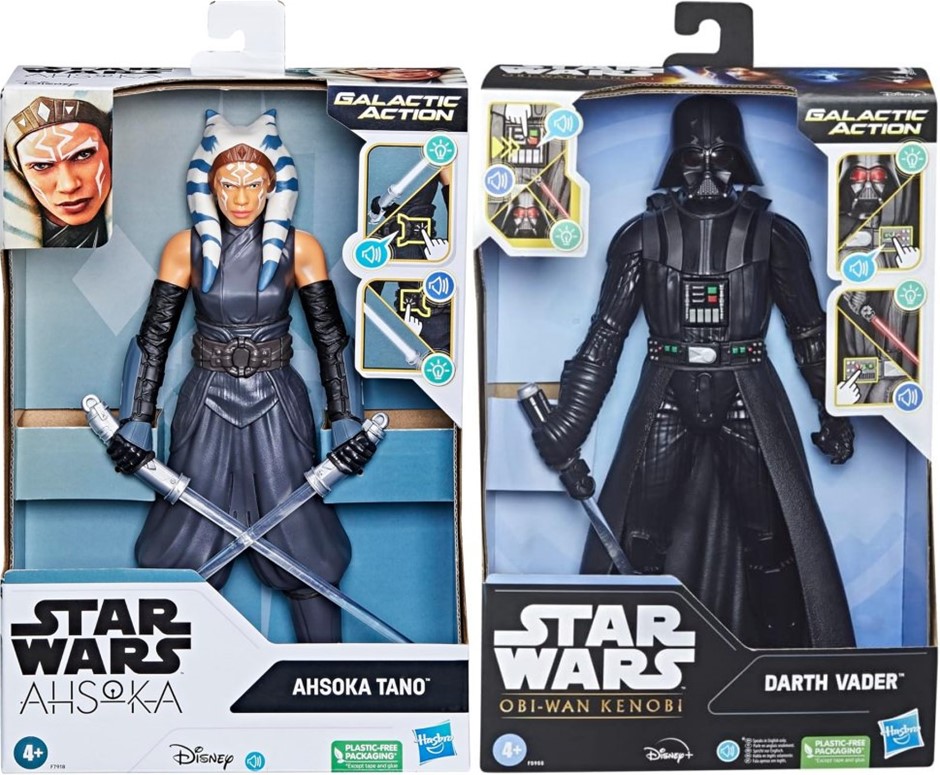 STAR WARS Galactic 12-Inch Scale Action Figures: Darth Vader & Ahsoka Tano