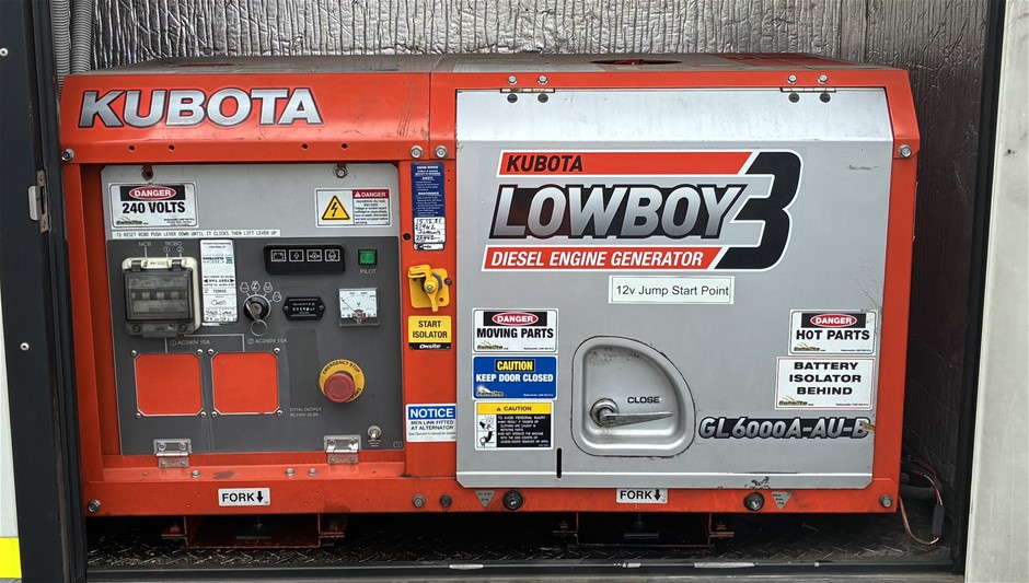 Kubota GL6000 Generator - Diesel - 6.0kva - Emerald