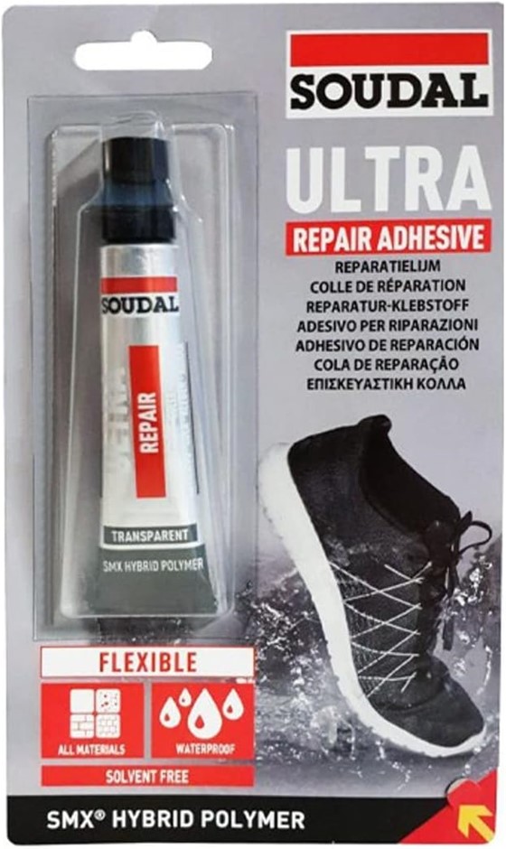 5 x SOUDAL SMX Ultra Repair Adhesives Clear 20ml.