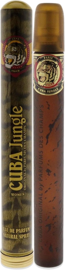 CUBA Women's Champs Jungle Tiger Eau De Parfum Spray, 35mL. NB: case missin