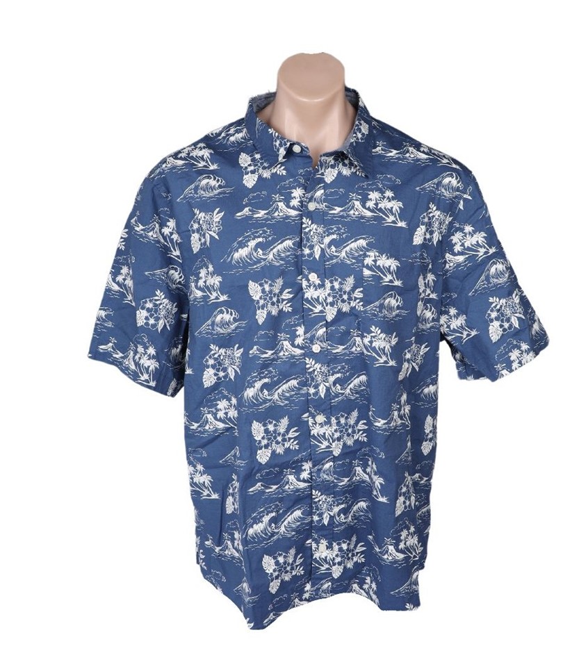 TAILOR VINTAGE Men's Shirt, Size L, 98% Cotton, Vintage Indigo Gazebo. Buy