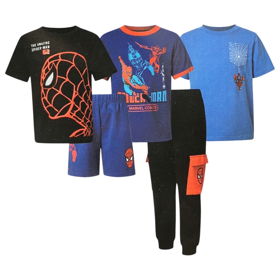 5pc MARVEL Kids' Set, Size 4T, Spider-Man. Buyers Note - Discount Freight
