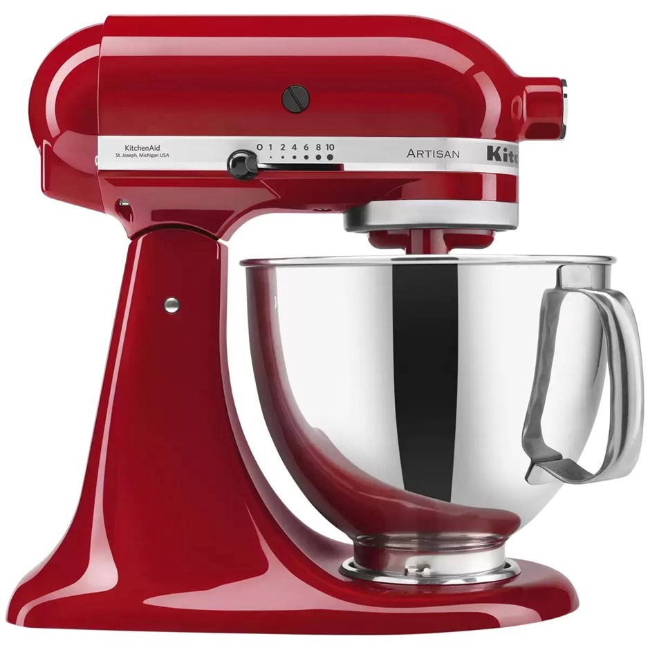 KITCHENAID KSM150 Artisan Series 4.8L Tilt-Head Stand Mixer, Empire Red, Mo