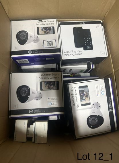 END OF LEASE AUCTION: Smart Security Camera, Smart Deadbolt w/Fingerprint