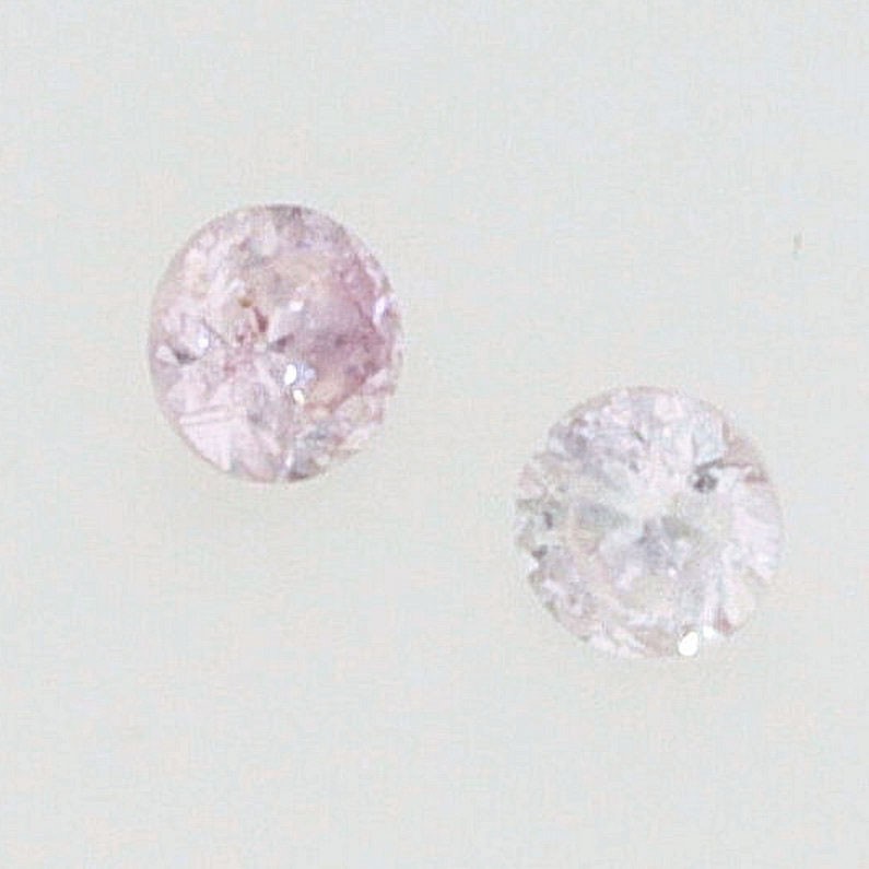 0.024ct (2pcs) Fancy Pink Diamonds. WA Origin