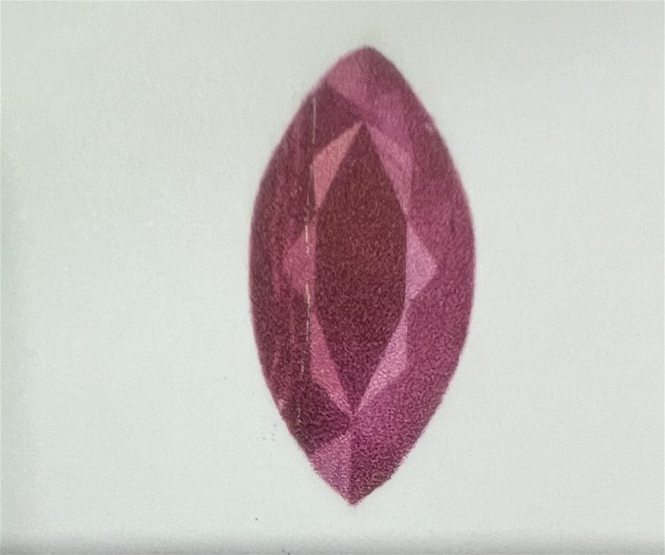 4.19 carat red certified ruby