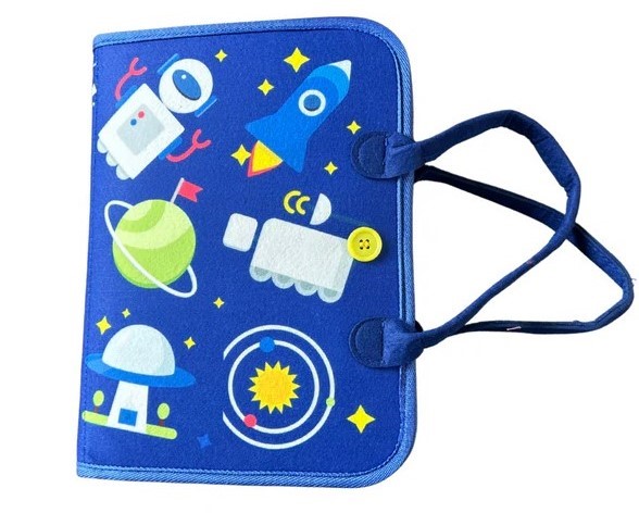 GENERIC BRAND Space Felt Sensory Busy Book.  Buyers Note - Discount Freight