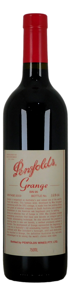 Penfolds Bin 95 Grange 2009 (1x 750mL), SA. Cork