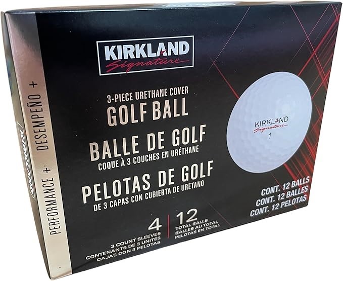 KIRKLAND 3-Piece Urethane Covered Golf Balls V3.0#1654518 Performance Plus