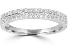 9K WHITE GOLD 0.25CT HI I1 DIAMOND RING