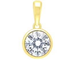 9K WHITE GOLD 0.33CT HI I1 DIAMOND PENDANT