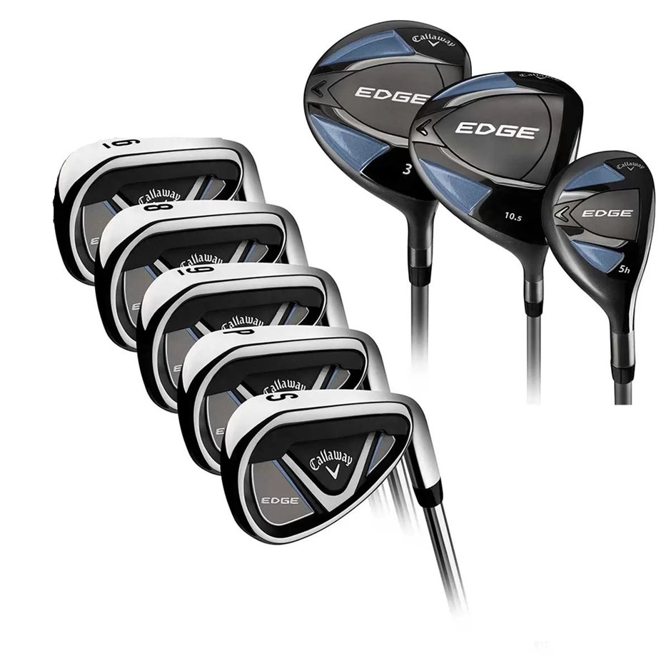 CALLAWAY Edge Men's 8 Piece Right Handed Regular Flex Golf Club Set NB: obv