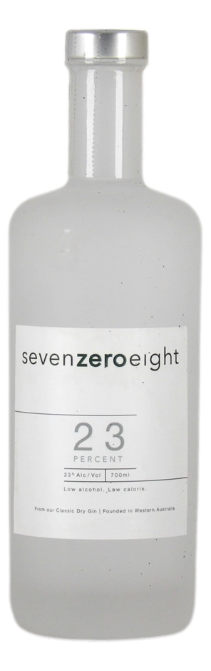 SevenZeroEight 23 Percent Gin (1x 700mL) AUS
