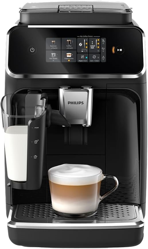 PHILIPS Series 2300 Fully Automatic Espresso Machine - 4 Hot Drinks, Fast C