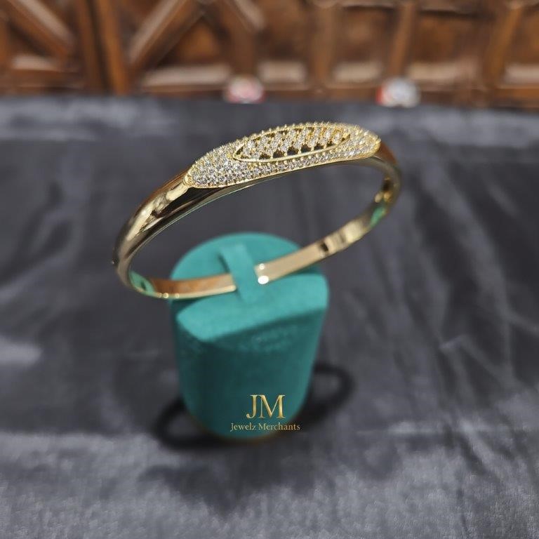 18K/Italy  Gold Filled Bangle -(stamped 18K/Italy)-Warranty Quality