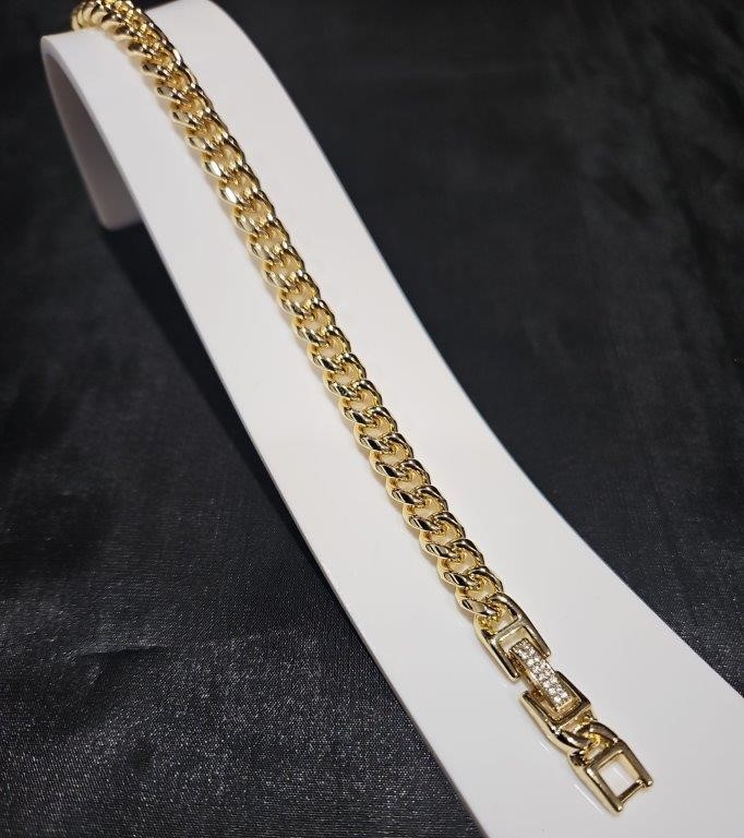 18K/Italy  Gold Filled Bracelet -(stamped 18K/Italy)-Warranty Quality