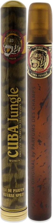 CUBA Women's Champs Jungle Tiger Eau De Parfum Spray, 35mL. NB: case missin