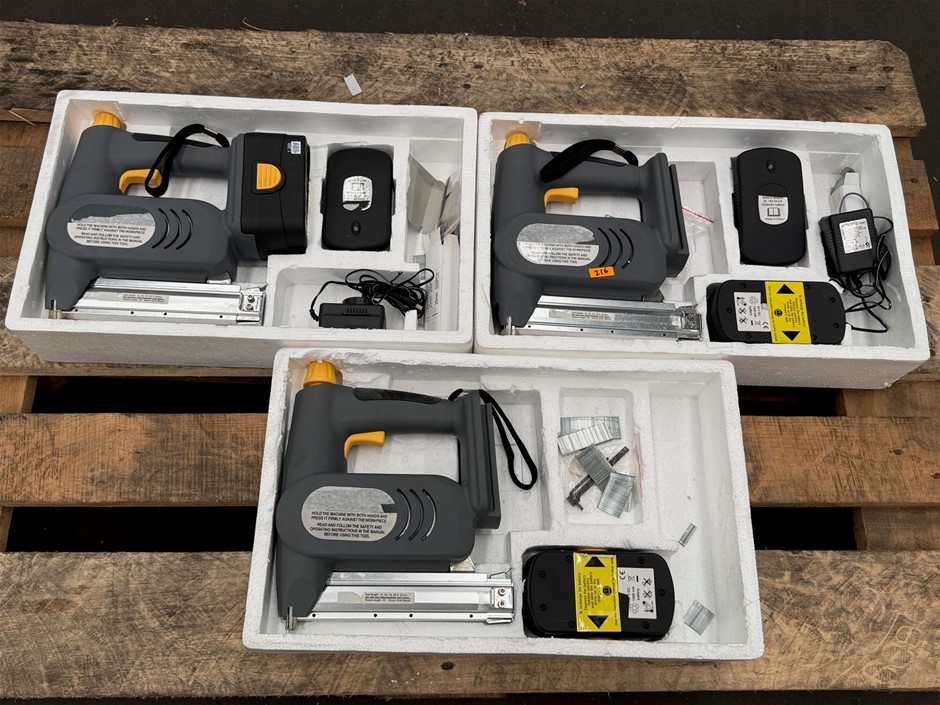 18V DC Cordless Nail Gun x 3 units
