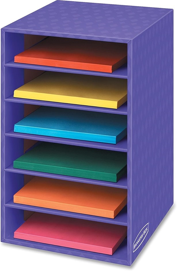 BANKERS BOX Classroom 6 Shelf Organizer 18" H x 12" W x 13 1/4" D (3381201)
