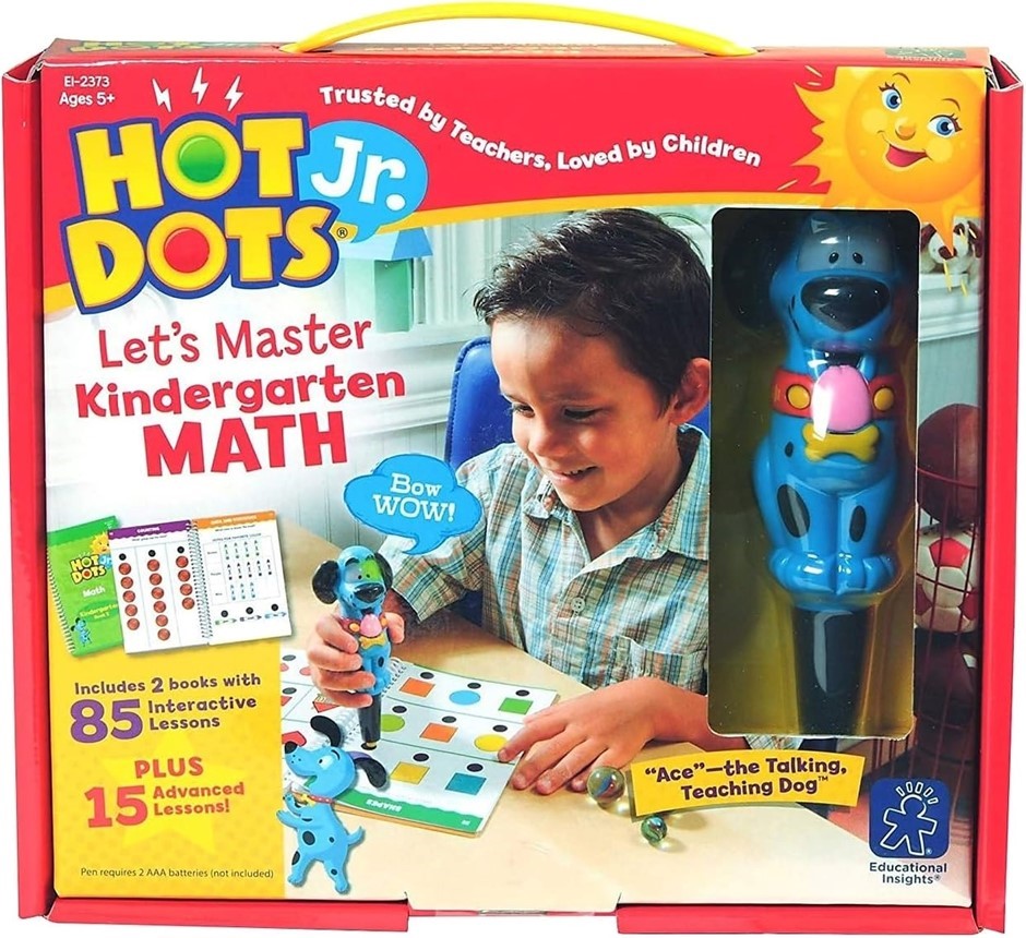 EDUCATIONAL INSIGHTS Hot Dots Jr. Let's Master Kindergarten Math Set For Ch