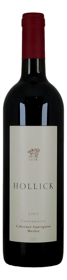 Hollick Cabernet Merlot 2003 (1x 750mL), AUS.