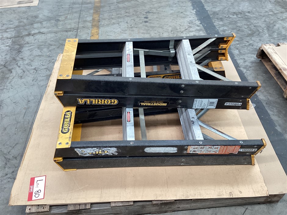 Gorilla Step Ladders x 3