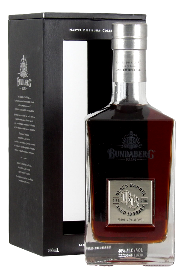 Bundaberg Aged 10 Years Black Barrel Rum (1x 700mL), QLD.