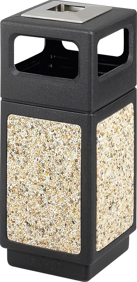 SAFCO Canmeleon Trash Can, 15 Gallons, Indoor and Outdoor Use, Durable & We
