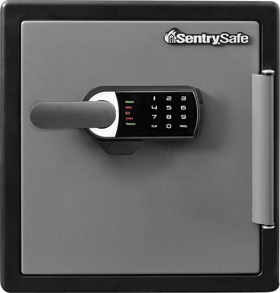 SENTRYSAFE Fireproof Safe And Money Box With Alarm, Model: SFW123TTC. NB: N