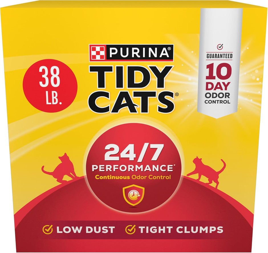PURINA TIDY CATS 24/7 Performance Clumping Litter, 17.23 kg. NB: Damaged Bo