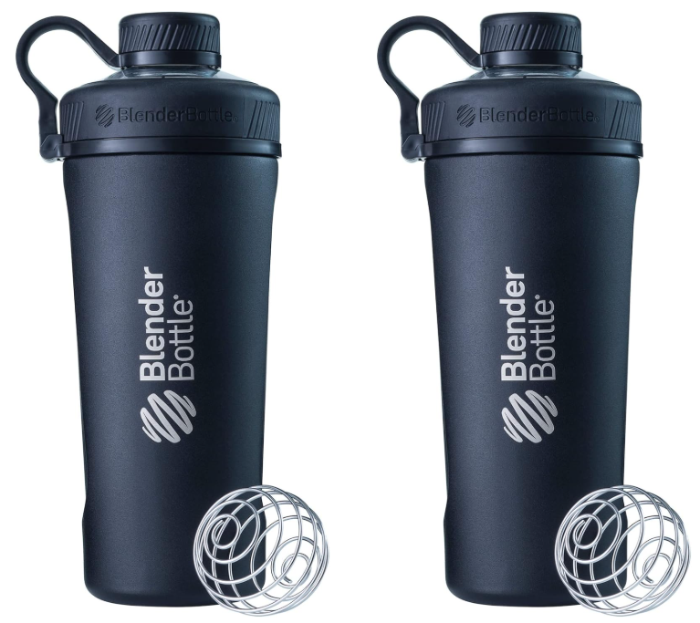 2x BLENDER BOTTLE Radian Stainless Steel Insulated Bottle, 946ml, Matte Bla