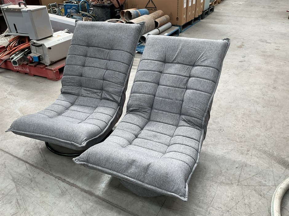 Fabric Reclining Swivel Chairs X 10